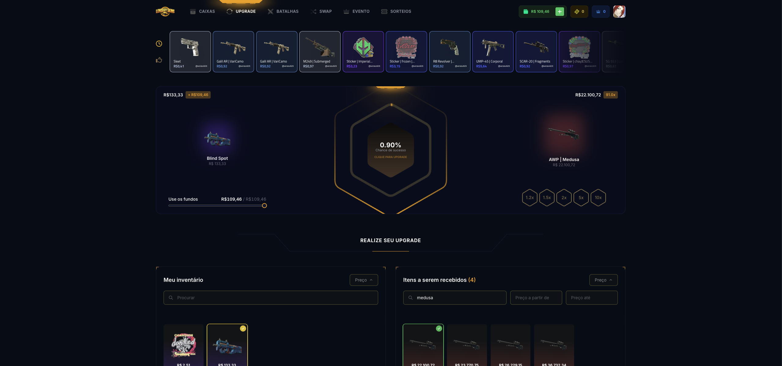 Lendary Skins detail 1